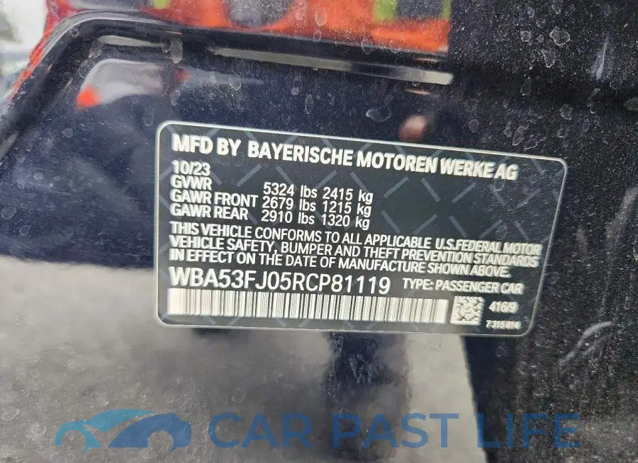 WBA53FJ05RCP81119# 12