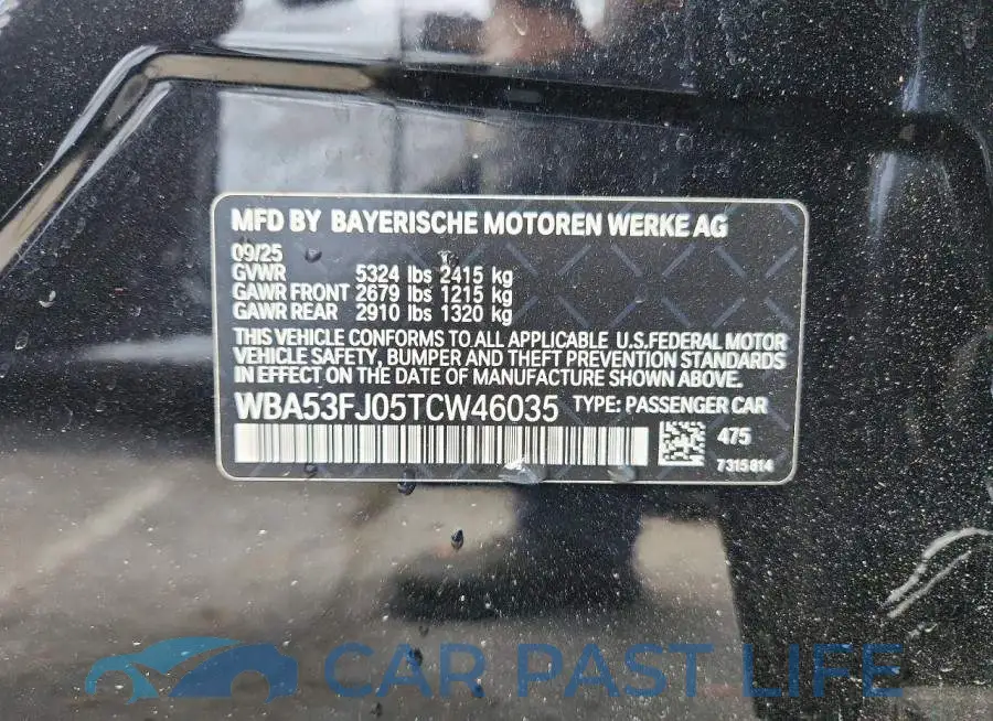 WBA53FJ05TCW46035# 12