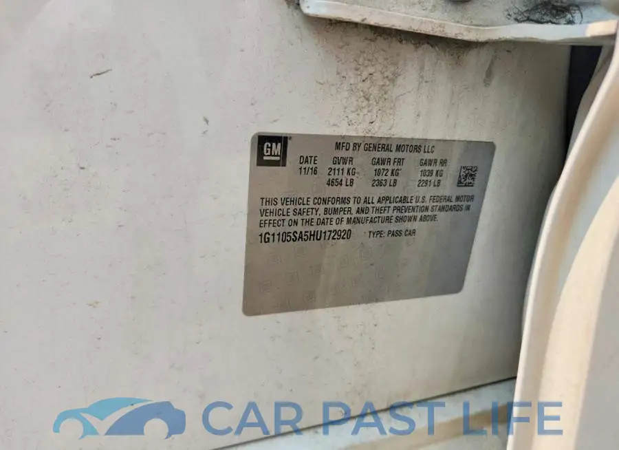 1G1105SA5HU172920# 12