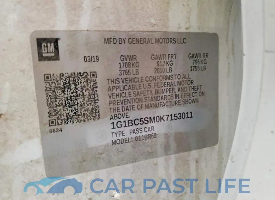 1G1BC5SM0K7153011# 12