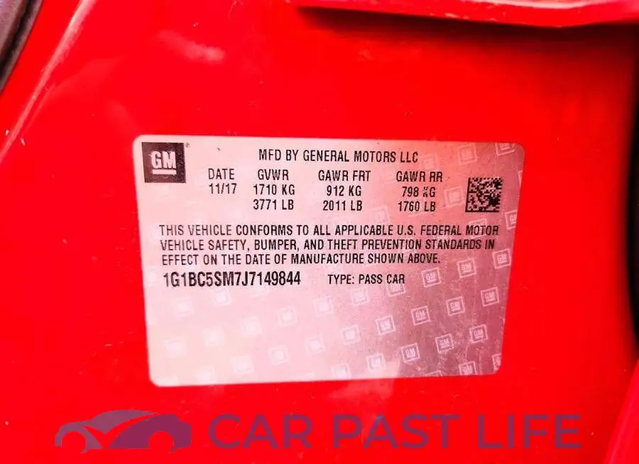1G1BC5SM7J7149844# 12