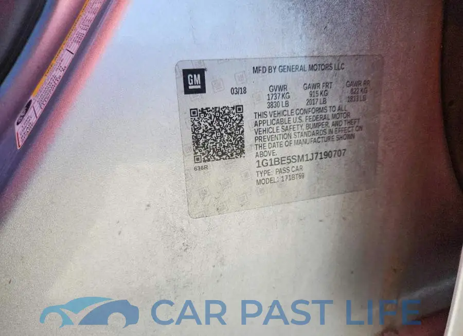 1G1BE5SM1J7190707# 12