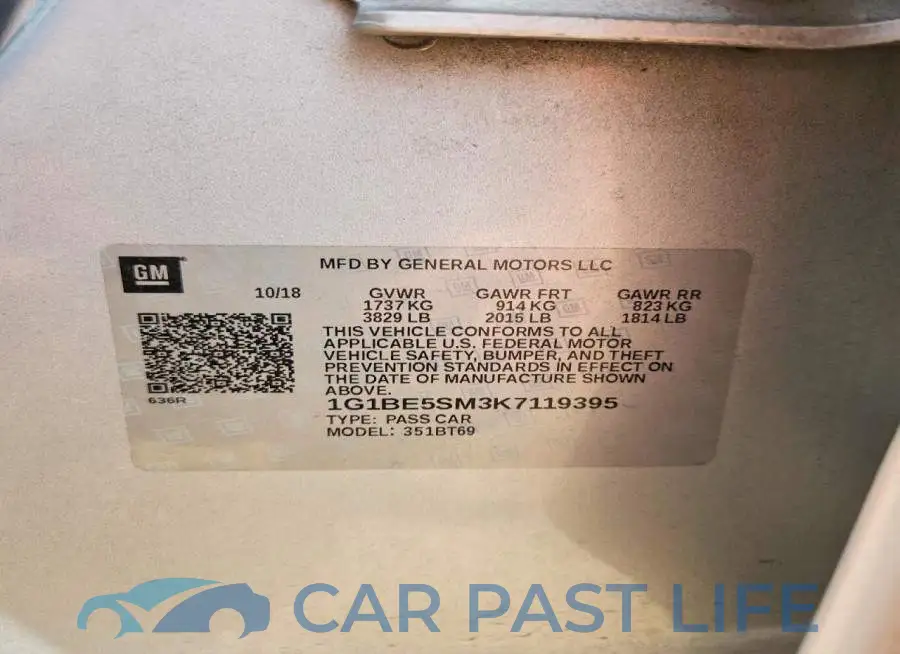 1G1BE5SM3K7119395# 12
