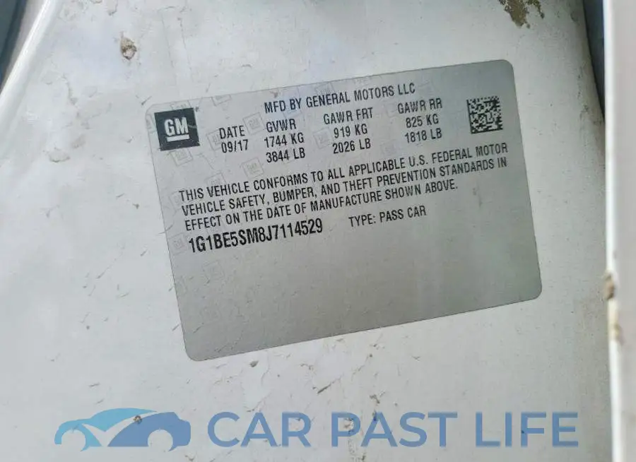 1G1BE5SM8J7114529# 12