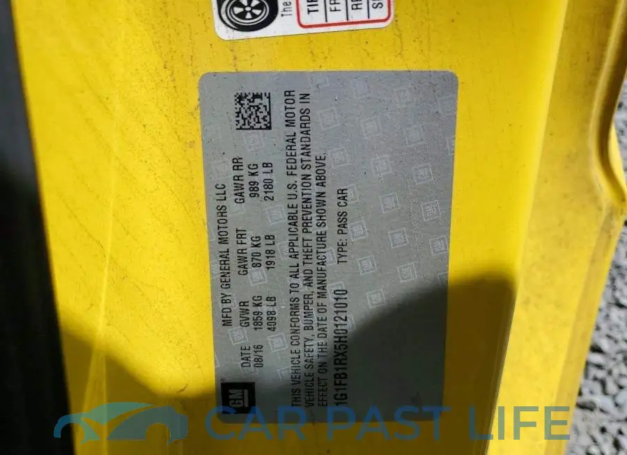 1G1FB1RX5H0121010# 12