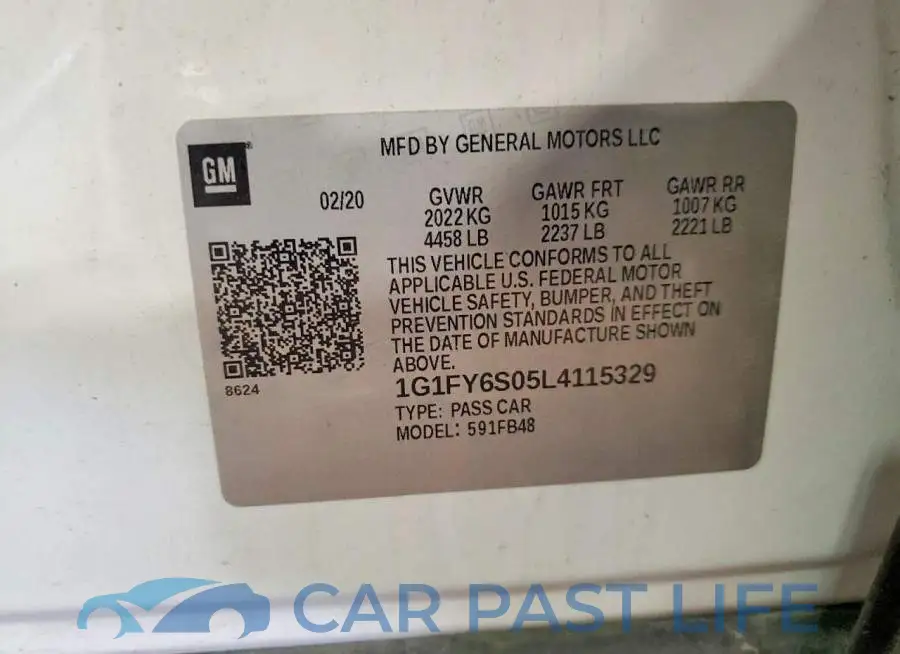 1G1FY6S05L4115329# 13