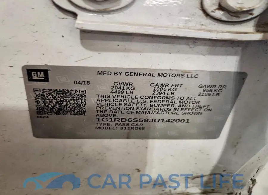 1G1RB6S58JU142001# 13