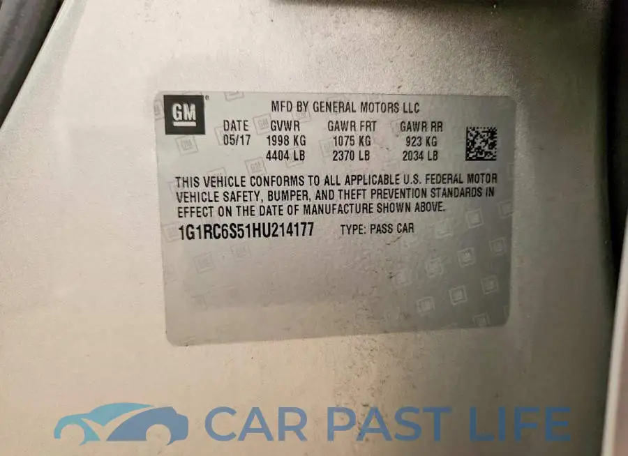 1G1RC6S51HU214177# 12