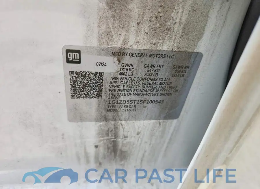 1G1ZB5ST1SF100543# 12