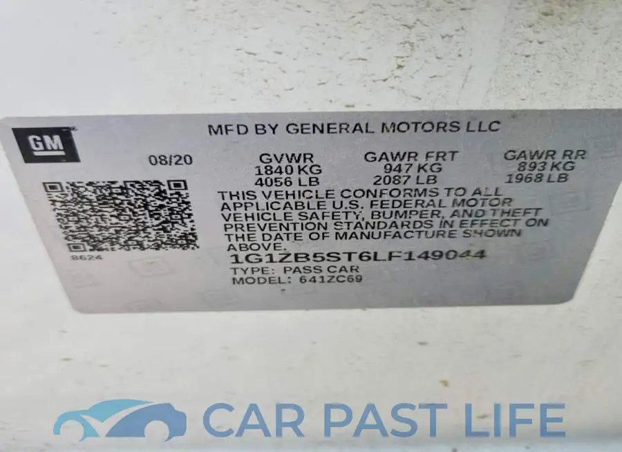 1G1ZB5ST6LF149044# 12