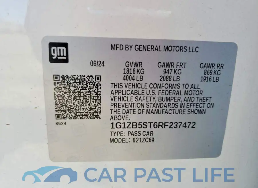 1G1ZB5ST6RF237472# 13