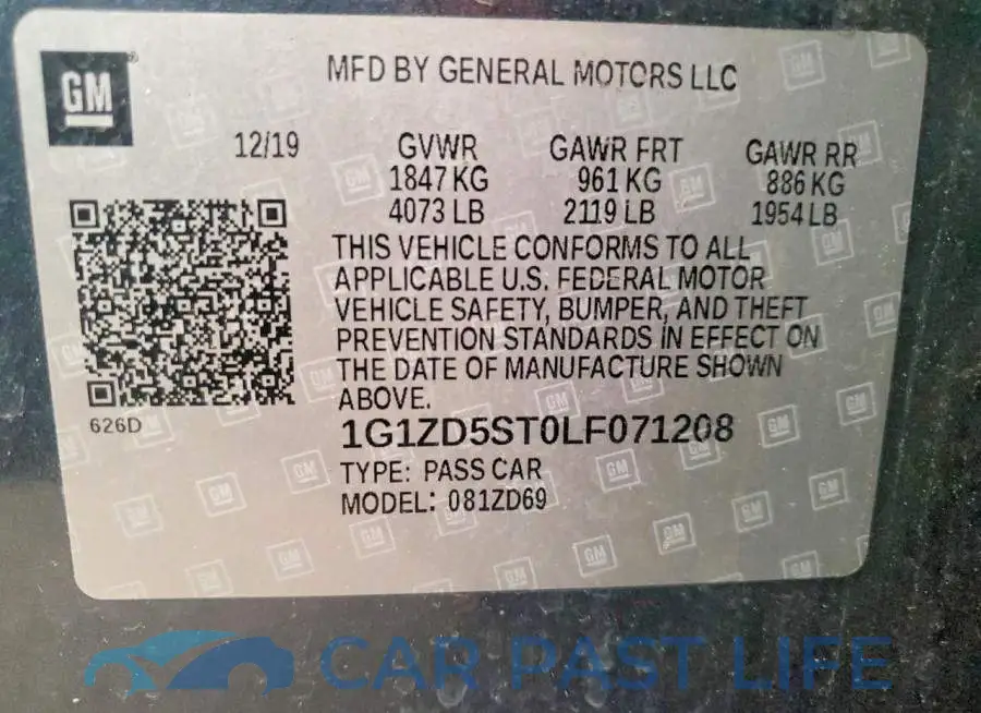 1G1ZD5ST0LF071208# 12
