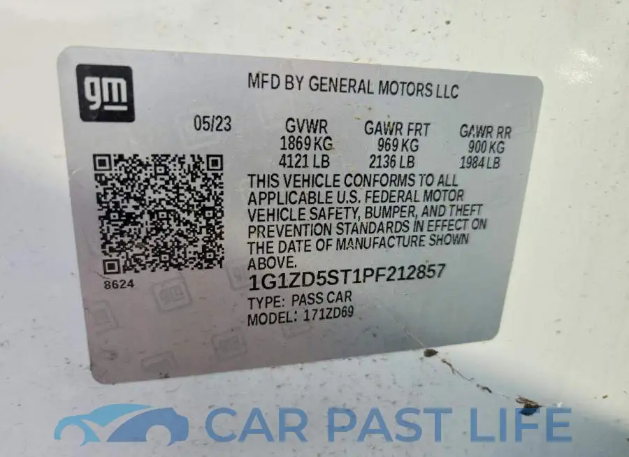 1G1ZD5ST1PF212857# 12