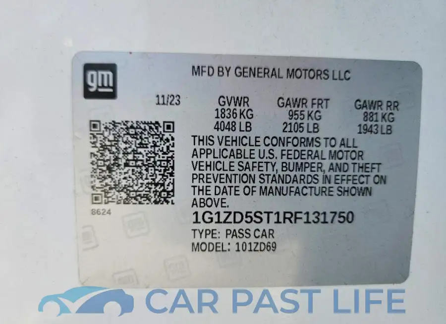1G1ZD5ST1RF131750# 13