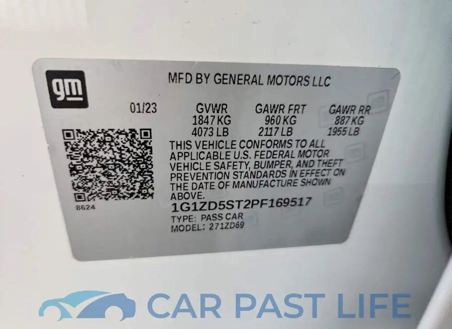 1G1ZD5ST2PF169517# 12