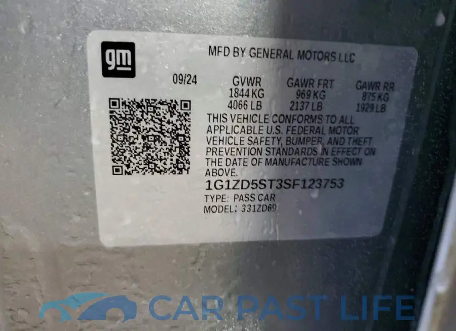 1G1ZD5ST3SF123753# 12