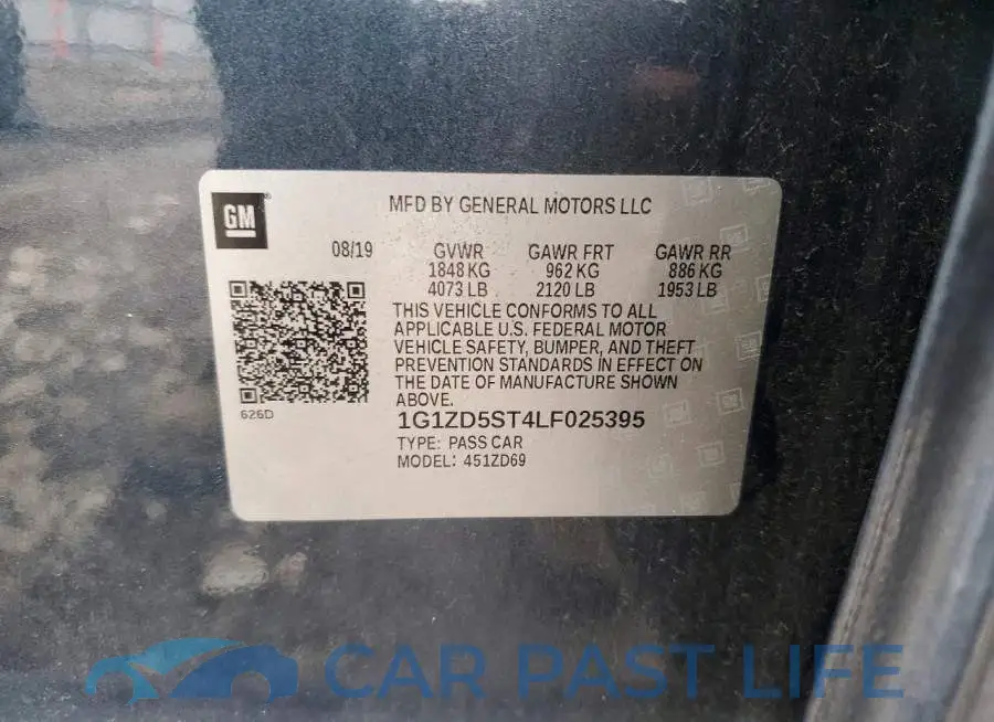 1G1ZD5ST4LF025395# 12