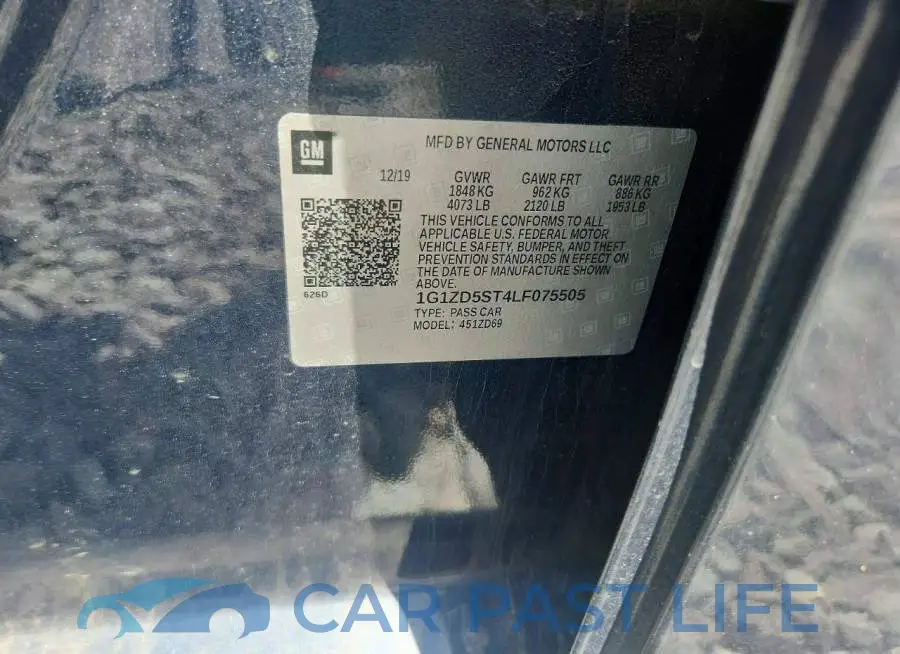 1G1ZD5ST4LF075505# 12