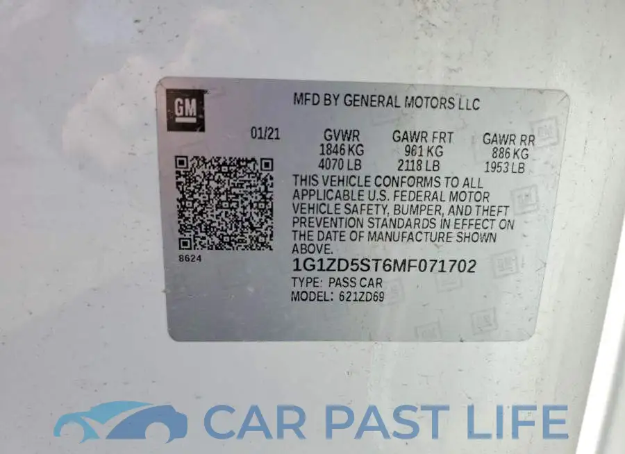 1G1ZD5ST6MF071702# 12