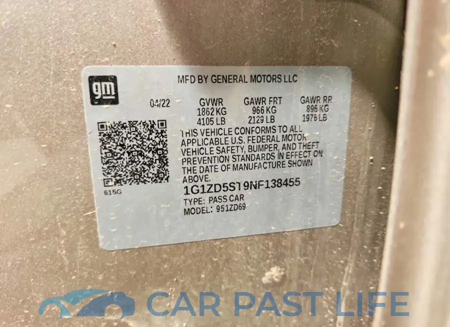 1G1ZD5ST9NF138455# 13