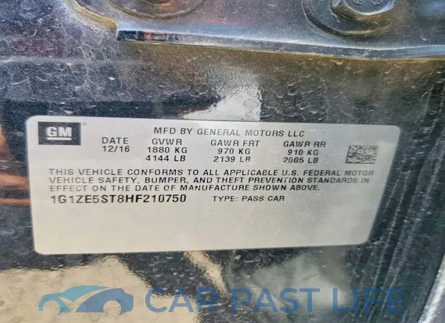1G1ZE5ST8HF210750# 12