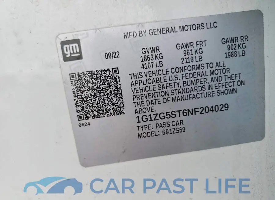 1G1ZG5ST6NF204029# 12