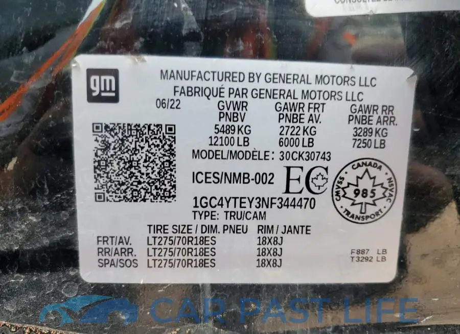 1GC4YTEY3NF344470# 12