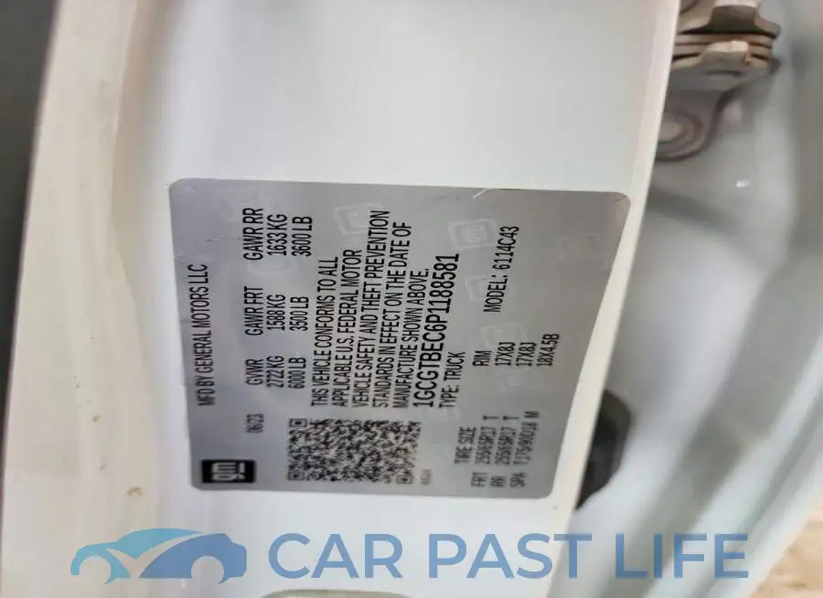 1GCGTBEC6P1188581# 12