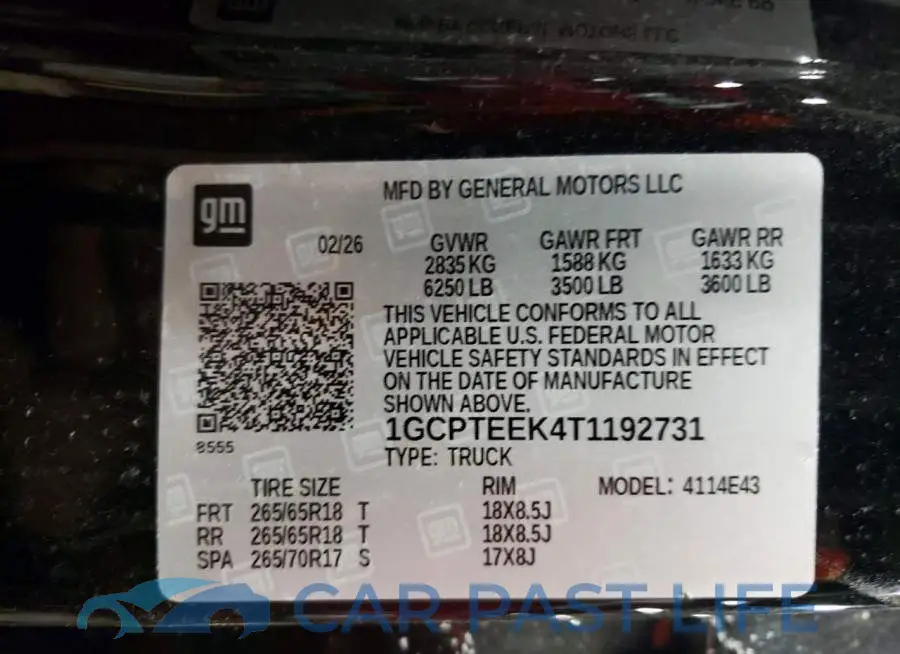 1GCPTEEK4T1192731# 13
