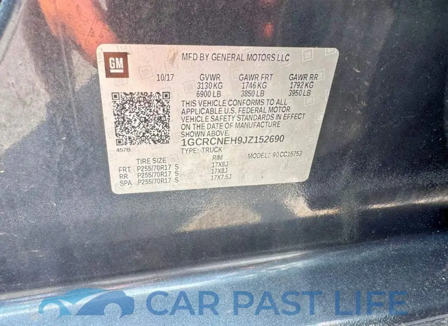 1GCRCNEH9JZ152690# 12