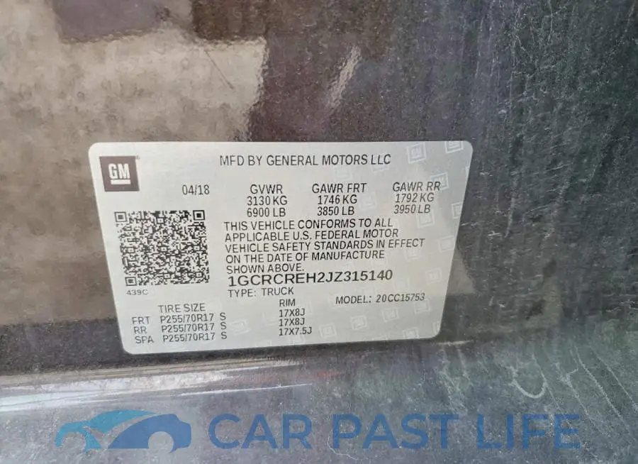 1GCRCREH2JZ315140# 12