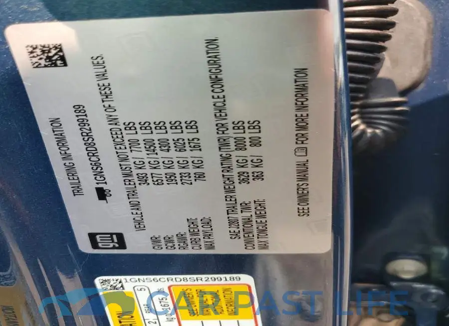 1GNS6CRD8SR299189# 13