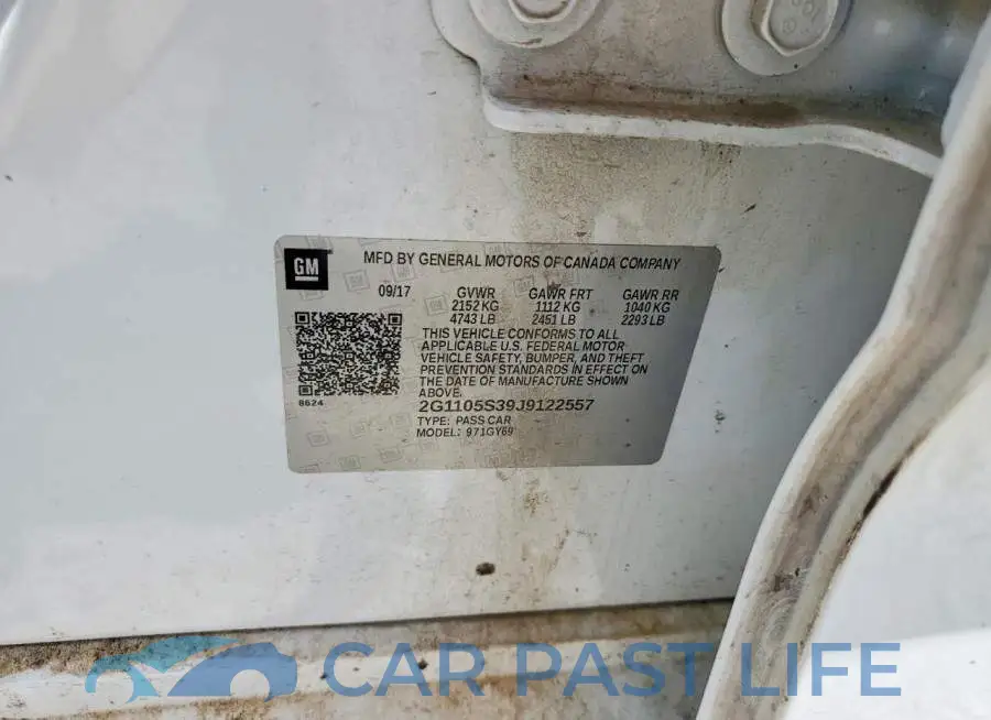 2G1105S39J9122557# 12