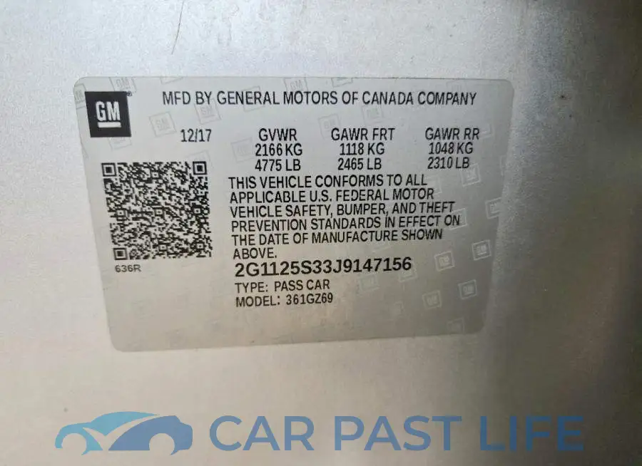 2G1125S33J9147156# 12