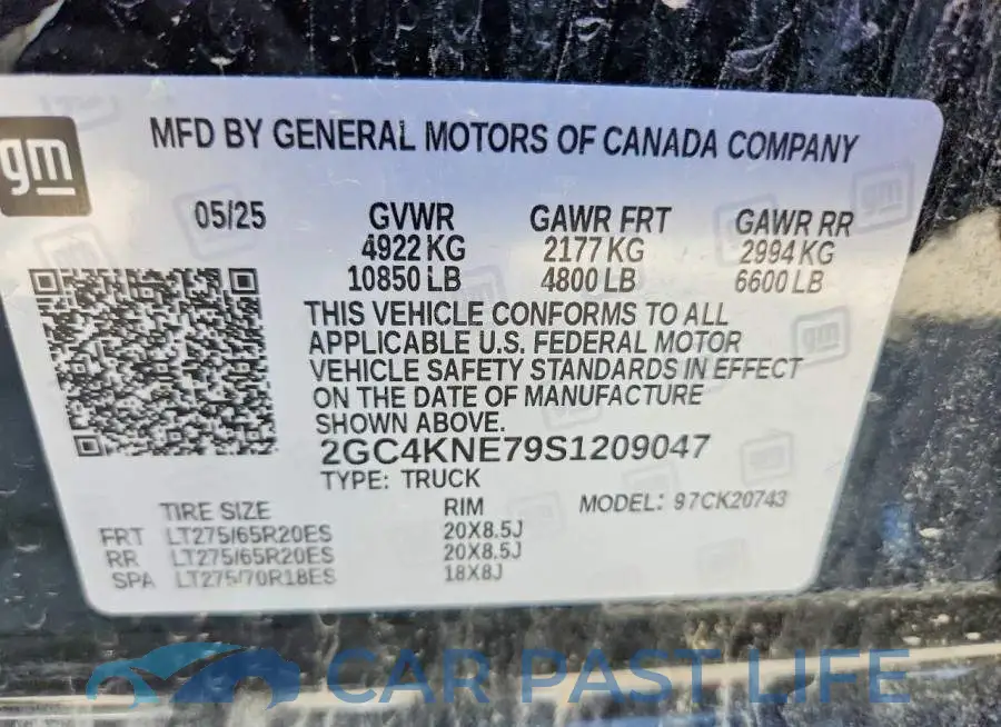 2GC4KNE79S1209047# 12