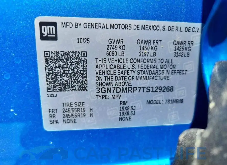 3GN7DMRP7TS129268# 12