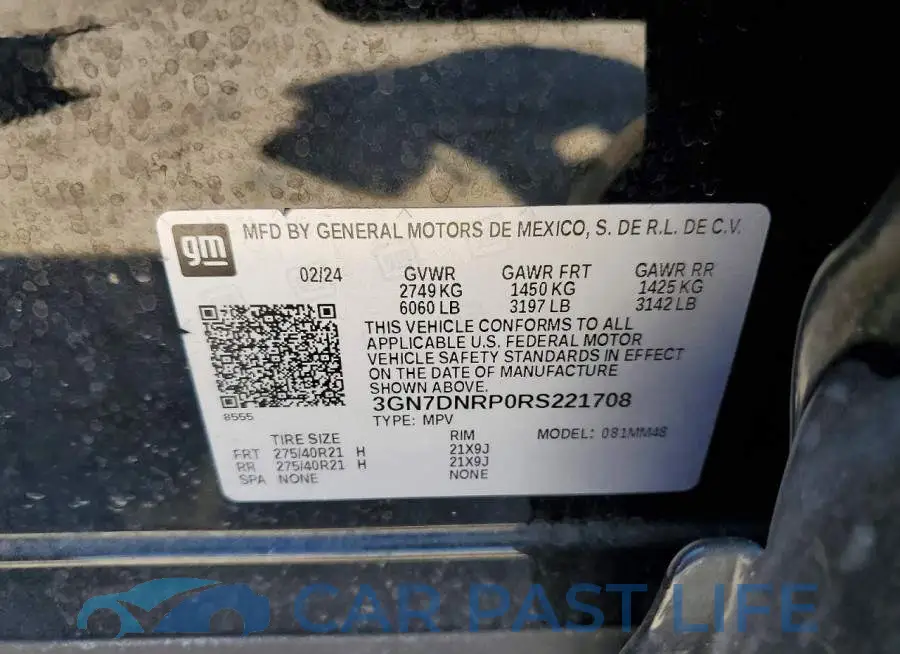 3GN7DNRP0RS221708# 13