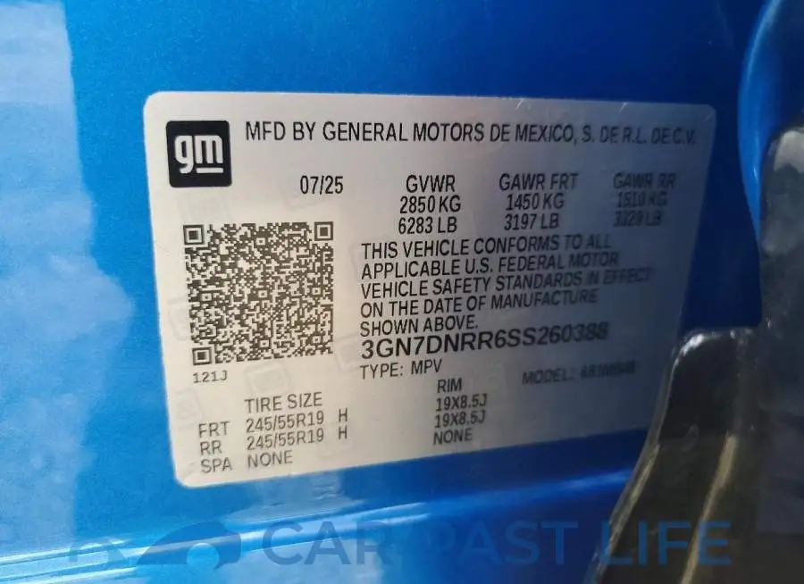 3GN7DNRR6SS260388# 14