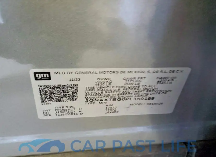 3GNAXTEG0PL159158# 13