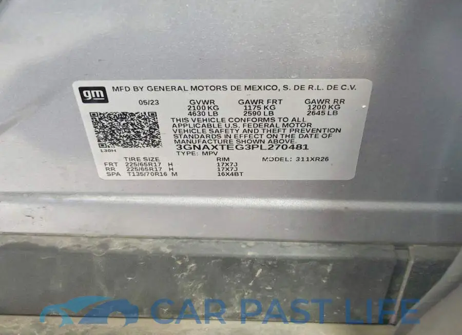 3GNAXTEG3PL270481# 13