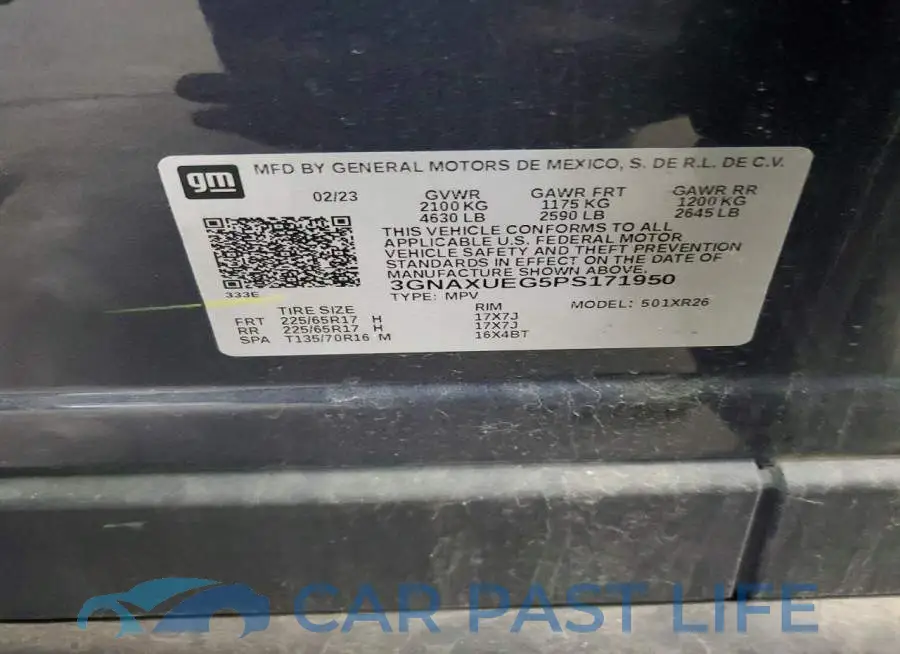 3GNAXUEG5PS171950# 14