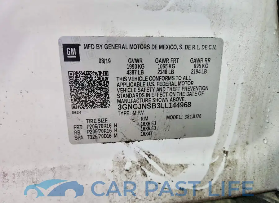 3GNCJNSB3LL144968# 13