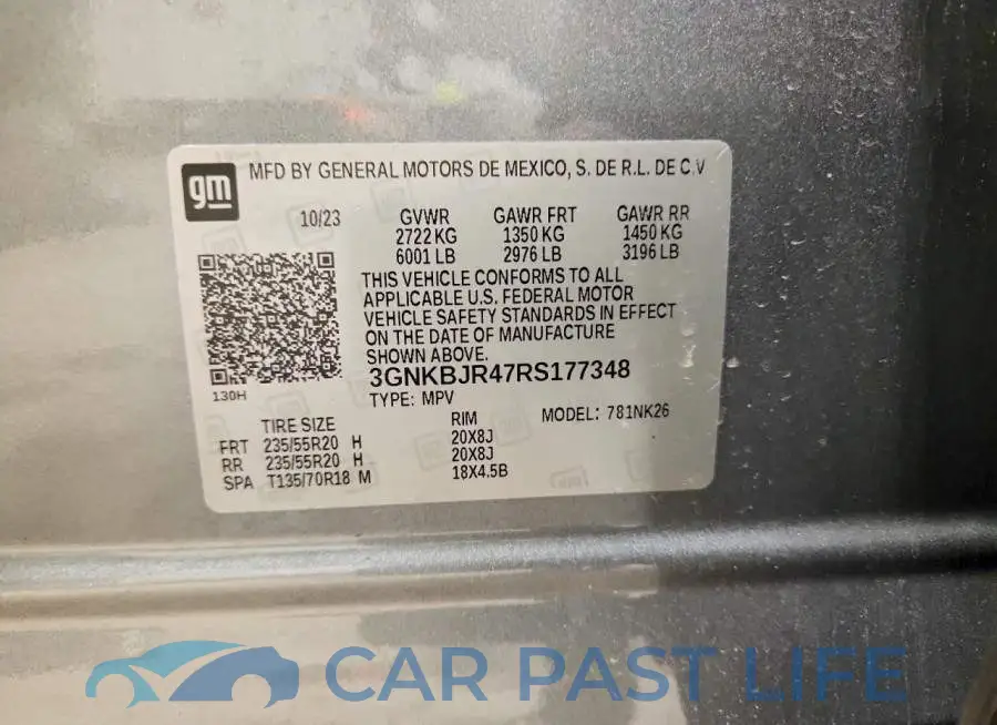 3GNKBJR47RS177348# 13