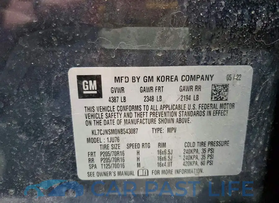 KL7CJNSM0NB543087# 12