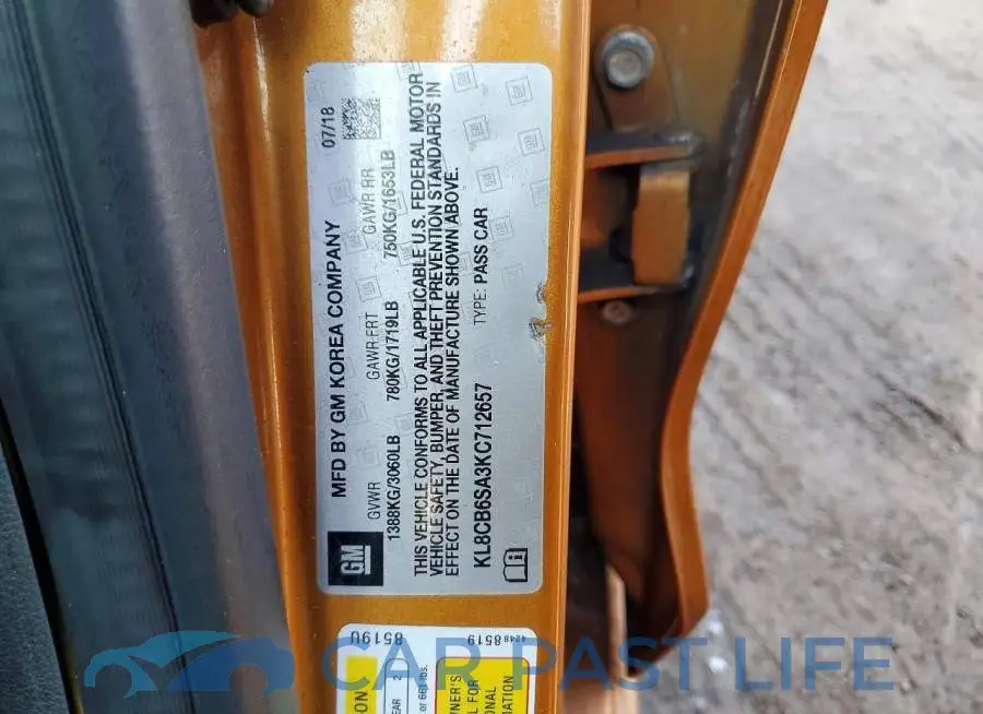 KL8CB6SA3KC712657# 12