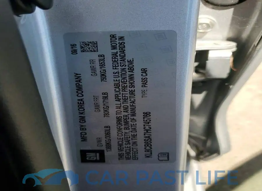 KL8CB6SA7HC745766# 12