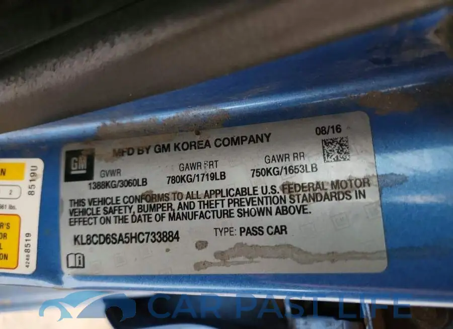 KL8CD6SA5HC733884# 12