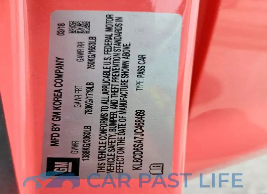 KL8CD6SA7JC468469# 13