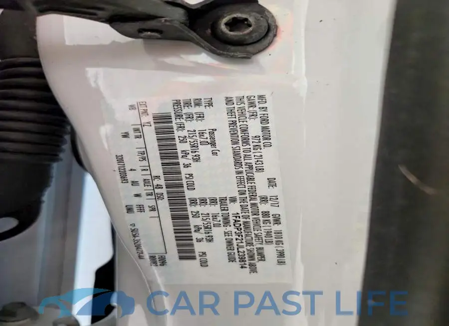 1FADP3F21JL239814# 12