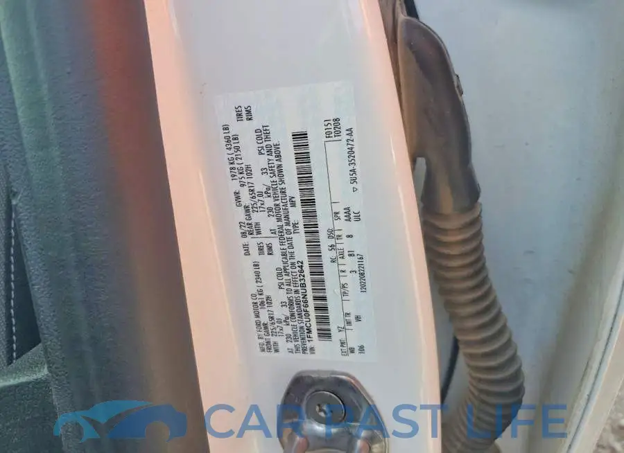1FMCU0F66NUB32642# 13